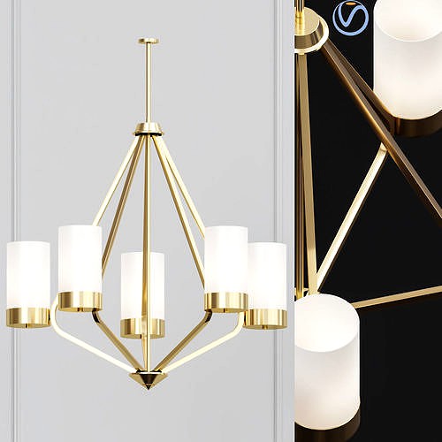 Elevate Collection 5 light Brushed Bronze Chandelier