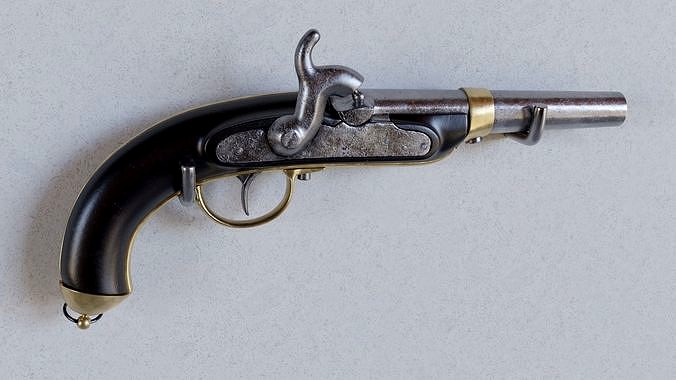 flintlock pistol old historic antique