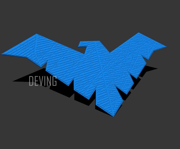 Nightwing chest emblem for cosplay | 3D