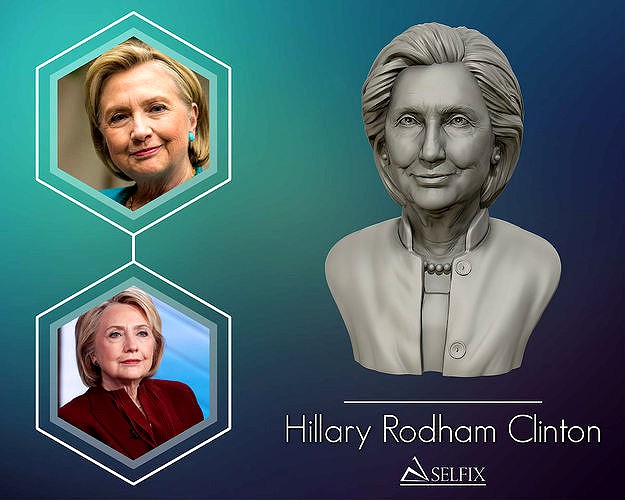 Hillary Clinton 3D printable model  | 3D
