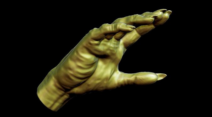 Creepy Monster Hand model for 3D print | 3D
