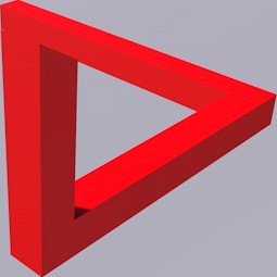 Penrose Triangle Illusion