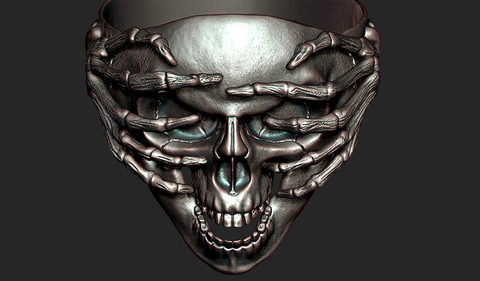 Skull ring | 3D