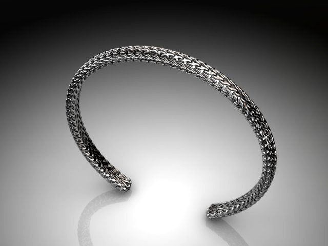 Bangle bracelet | 3D