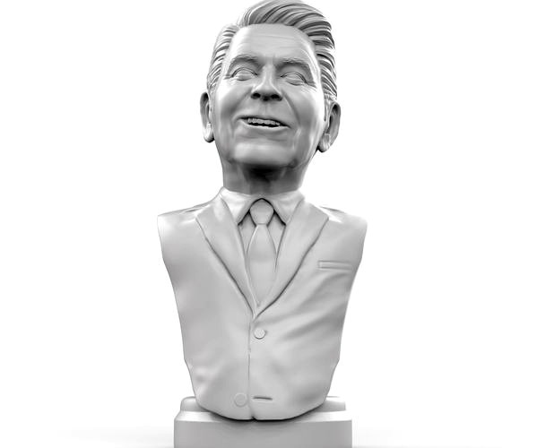 Ronald Reagan 3D printable portrait | 3D model
