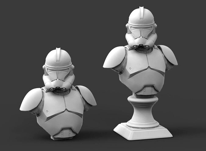 Clone galaxy Trooper P2 Bust Fan Art | 3D