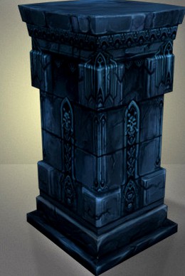 Stone Pillar Low Poly