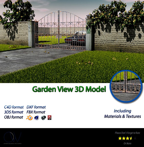 Garden View 3D Model