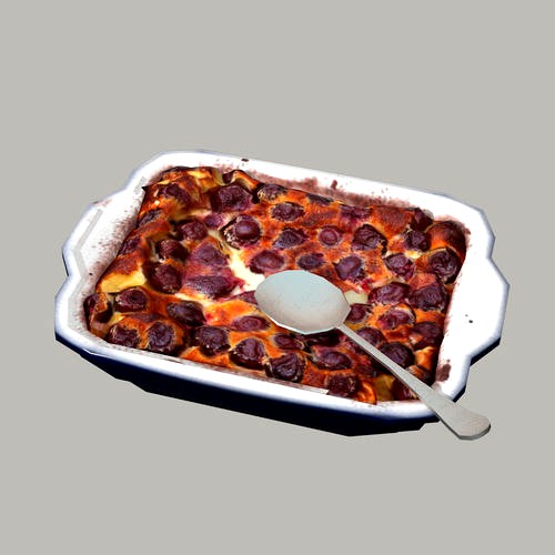 Clafoutis low-poly