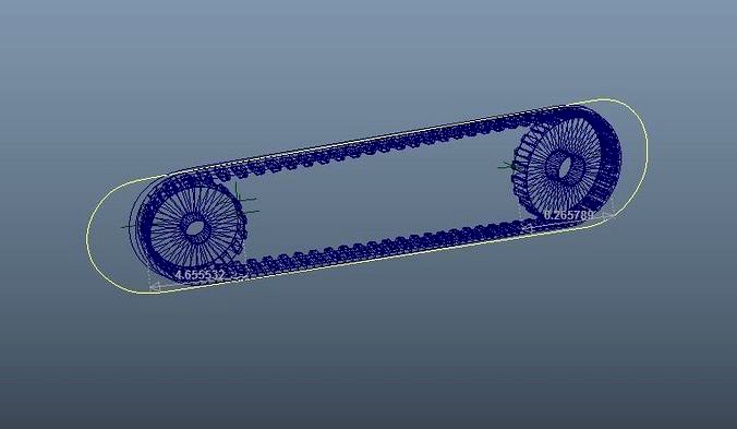 Driving principle animation of pulley gear