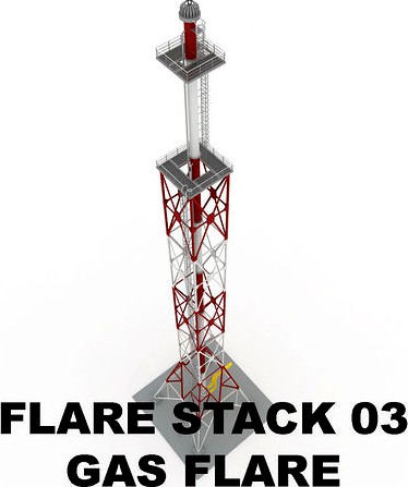Flare stack gas flare 03