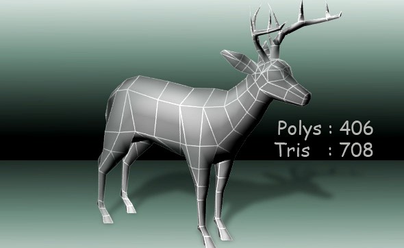 Deer low poly