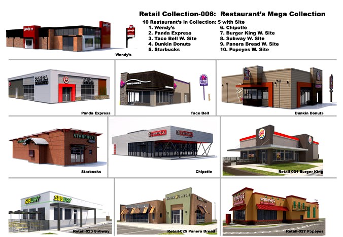 Retail Collection-006 Restaurants Mega Collection