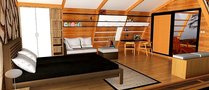 glamping pod with interior