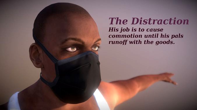 The Distraction - Realistic Game Ready Human Character