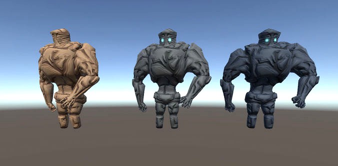 dracon85 Golem Three Texture Variations