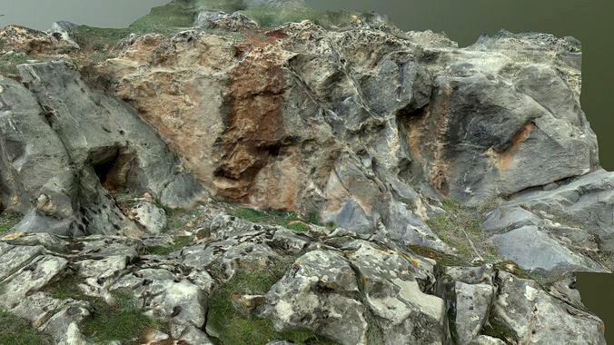 Huge Pack of  Modular scanned Rocks and background mountains