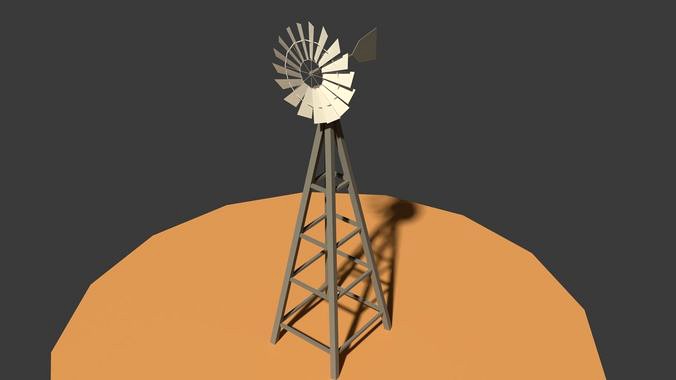 Low Poly Wind Mill