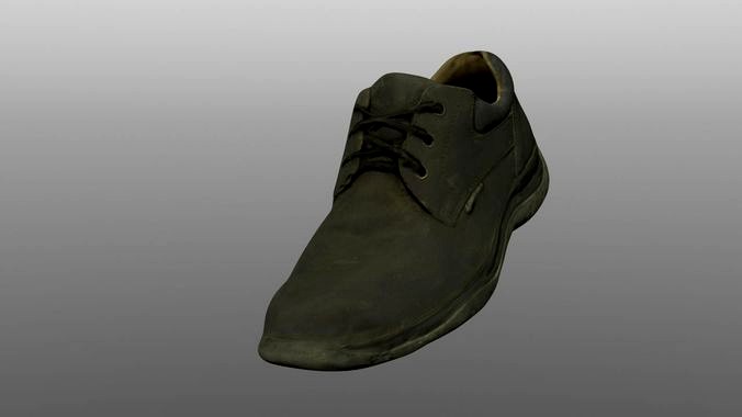 Boot 3D model low poly