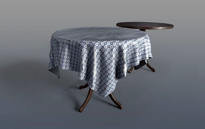 Round Tables With Tablecloth