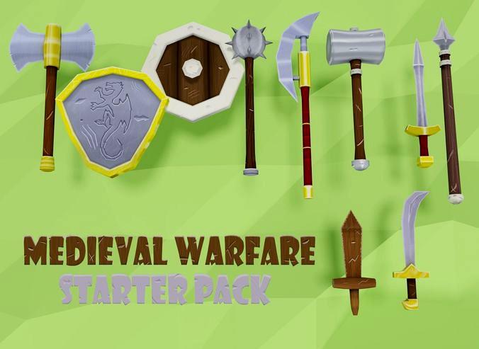 Low Poly Medieval Weapons Pack