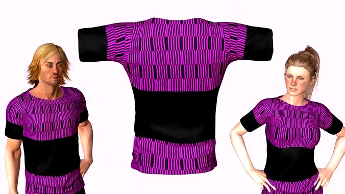 3D Cloth Graphic T-Shirt 02