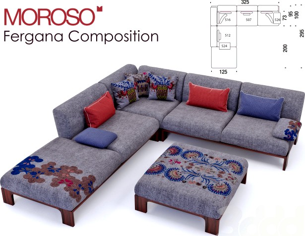 Fergana sofa Composition