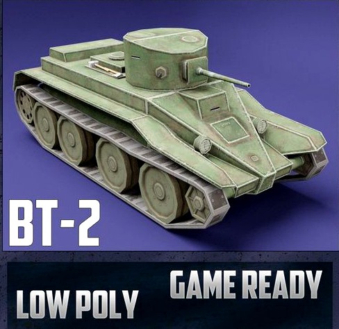 BT-2 USSR Toon Tank -Big-