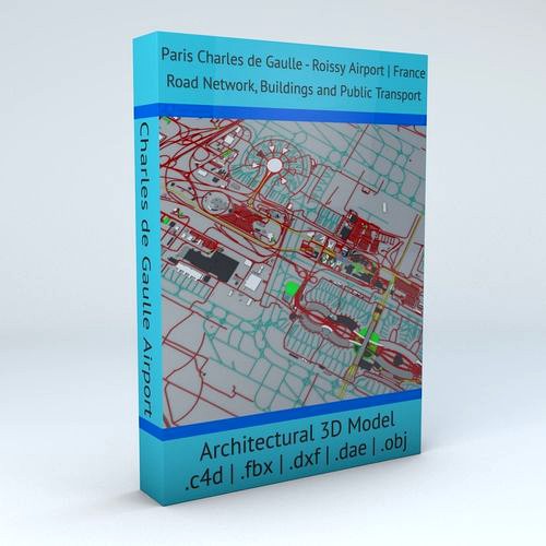 Paris Charles De Gaulle CDG Roissy Airport Roads Buildings PT