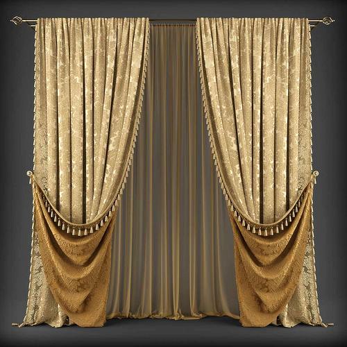 Curtain 3D model 338