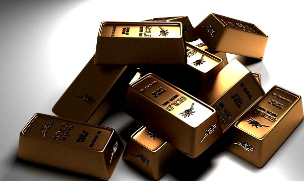 GOLD bar 1kg 50 g 25 g golden ore 3D Model