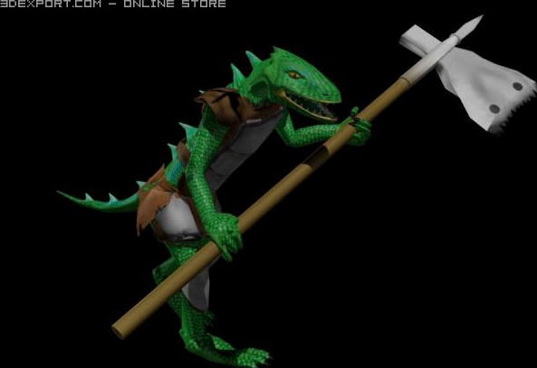Lizard Man 3D Model