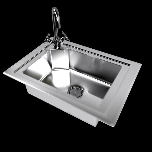 Kitchen Sink with Water Tap and Drain