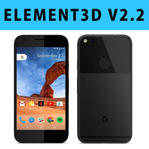 E3D - Google Pixel Quite Black model