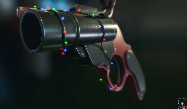 Christmas gun