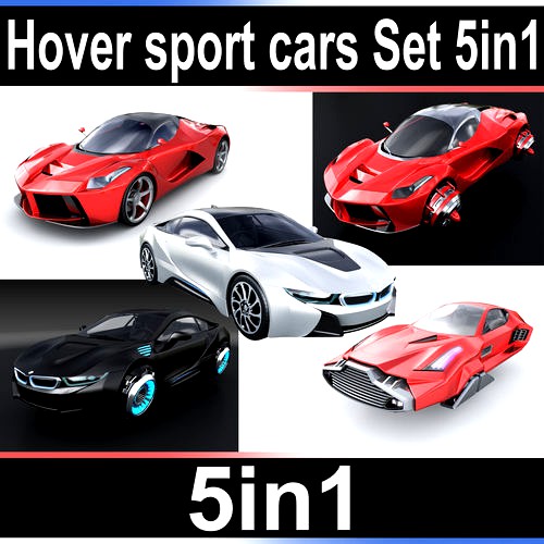 Hover sport cars Set 5in1