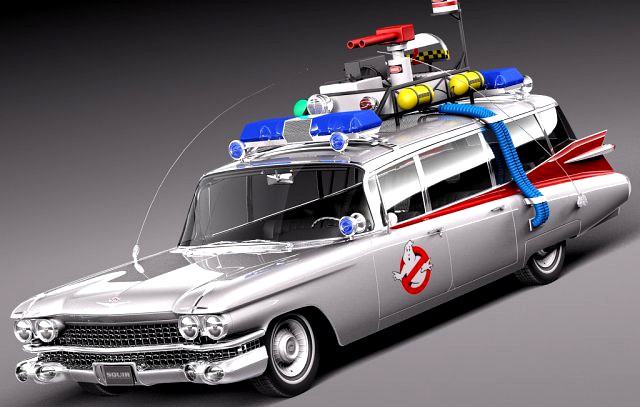 Cadillac ECTO1 Ghostbusters 1959 3D Model