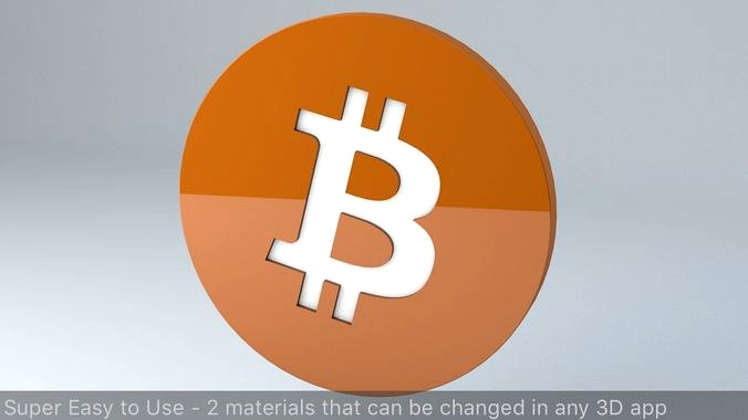 Bitcoin Crypto Currency 3D Logo