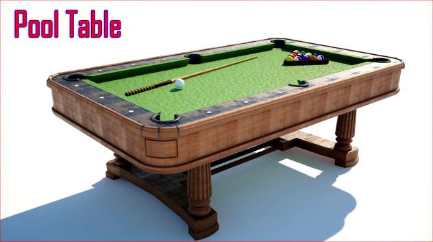 Pool Table 3D Model