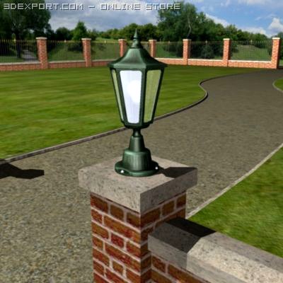 Garden coachlight 3D Model