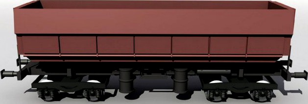 German dump wagon 3D Model