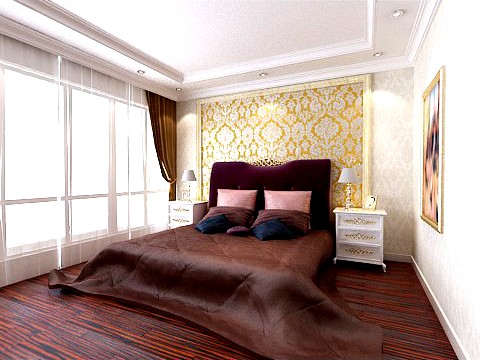 Photorealistic Bedroom 0028 3D Model