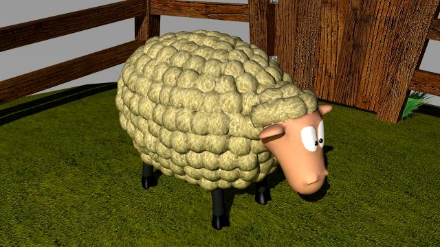 Cartoon sheep 3D Model