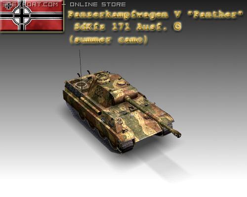 WW2 Pz V Panther SdKfz 171 Ausf G 3D Model