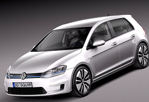 Volkswagen eGolf 2015 3D Model