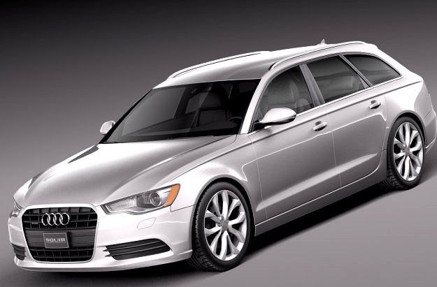 Audi A6 Avant USA 2012 to 2015 3D Model