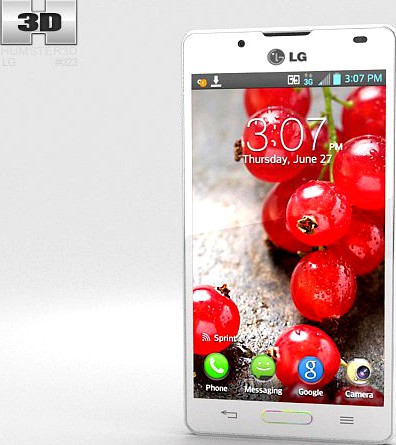 LG Optimus L7 II P713 White 3D Model
