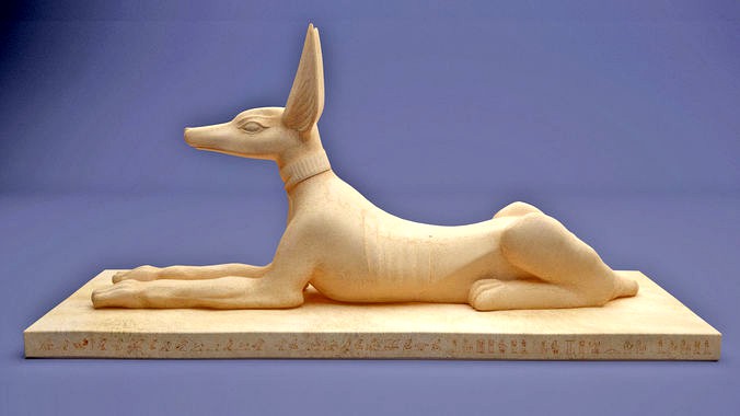 Egyptian anubis statue