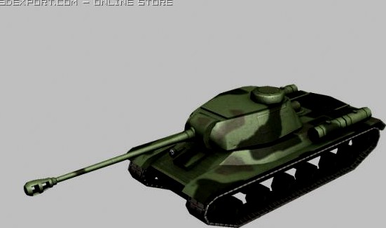Iosif Stalin 2 Tank 3D Model