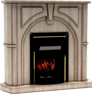 3DByte Fireplace 2 3D Model